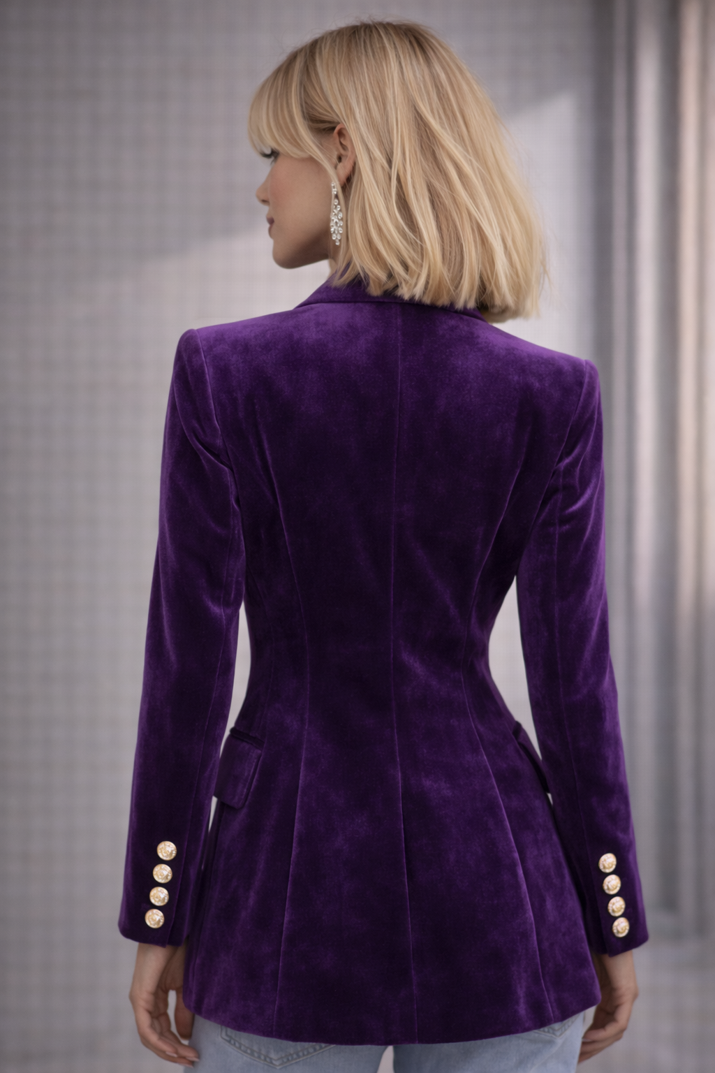 blazer violet velours