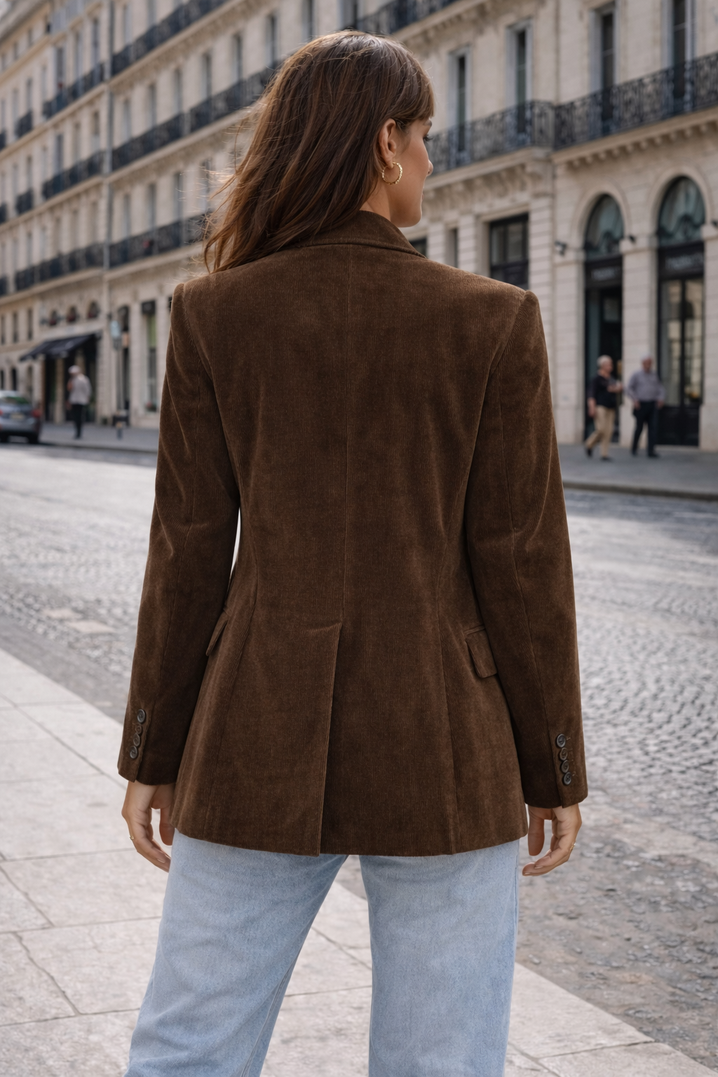 Blazer chocolat velours